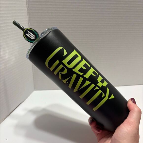Wicked Universal Studios 2025 Defy Gravity Metal Tumbler with Straw Topper New - Picture 4 of 7